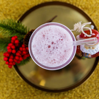 Frosted berry dirty soda with fresh berries – bariatric recipe by Celebrate Vitamins