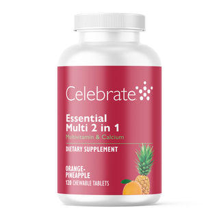 Essential Multi 2 in 1 Multivitamin with Calcium, A mâcher