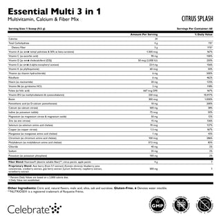 Essential Multi 3 in 1 Multivitamin with Calcium, Drink Mix