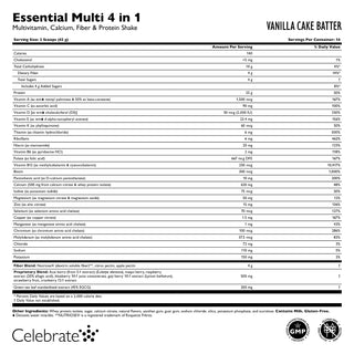 Essentiële Multi 4 in 1 Multivitamine met Calcium + Proteïne, Poeder