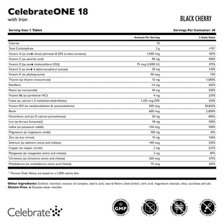 CelebrateONE 18 Günde Bir Kez Bariatrik Multivitamin ile Demir