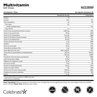 Bariatrische multivitamine zonder ijzer Zachte kauwtabletten