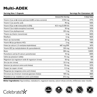 Multi-ADEK Vitamine zonder IJzer Capsules