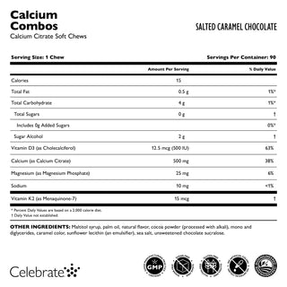 Calcium Citraat Combos, Zachte Kauwtabletten