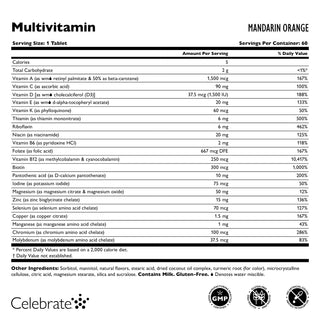 Bariatrische multivitamine zonder ijzer, Kauwtablet