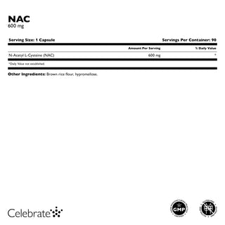 NAC (N-Acetyl Cysteïne), 600mg, Capsules