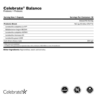 Celebrate® BALANCE Probiotique + Prébiotique