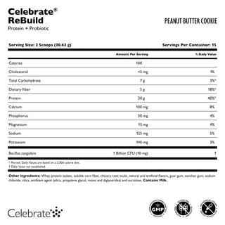 Celebrate® ReBuild Proteïne + Probioticum, Poeder