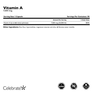 Vitamin A 7.500mcg (25.000 IE), Kapseln