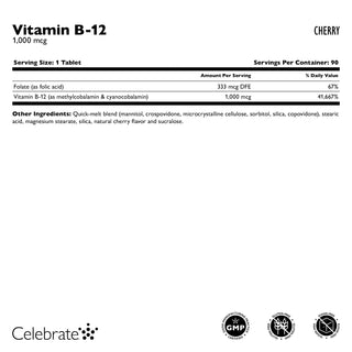 Vitamine B-12, Quick-Melt