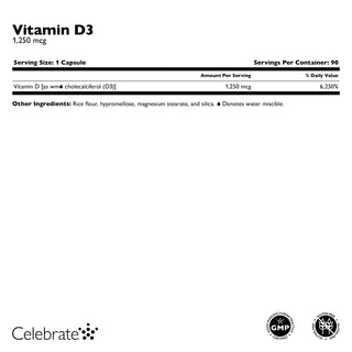 Vitamine D3 1.250mcg (50.000 IU) Capsules