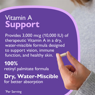 Vitamine A 3.000mcg (10.000 IU), Capsules
