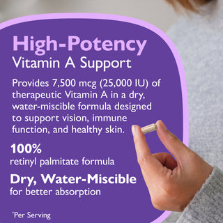 Vitamine A 7.500mcg (25.000 IU), Capsules