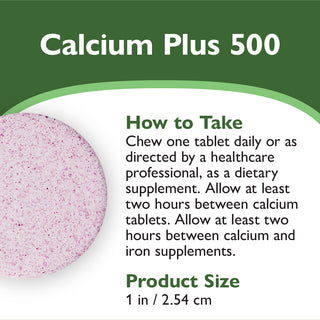 Calcium PLUS 500, A mâcher