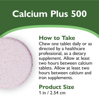 Calcium PLUS 500, A mâcher