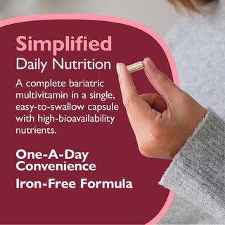 CelebrateONE Once Daily Bariatric Multivitamin sans Fer, Capsules