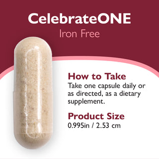 CelebrateONE Once Daily Bariatric Multivitamin sans Fer, Capsules