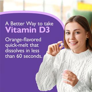 Vitamine D3 125mcg (5.000 IU), Quick-Melt, Orange