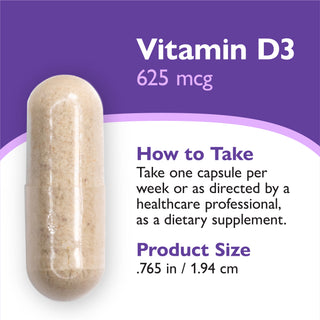 Vitamine D3 625mcg (25.000 IU), Capsules