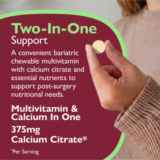 Essential Multi 2 in 1 Multivitamin with Calcium, A mâcher