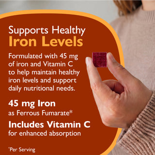 Fer 45 mg + Vitamine C, Pâte à mâcher