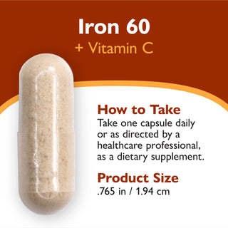 IJzer 60 mg + Vitamine C, Capsules 