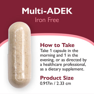 Multi-ADEK Vitamine zonder IJzer, Capsules