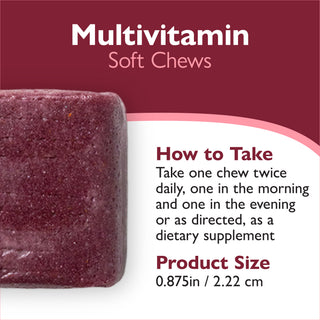 Bariatrische multivitamine zonder ijzer, zachte kauwtabletten