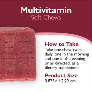 Bariatrische multivitamine zonder ijzer, zachte kauwtabletten