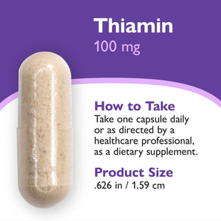 Thiamine Vitamine B1, 100 mg, Capsules