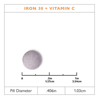 IJzer 30 mg + Vitamine C Niet-Kauwtablet Tablet